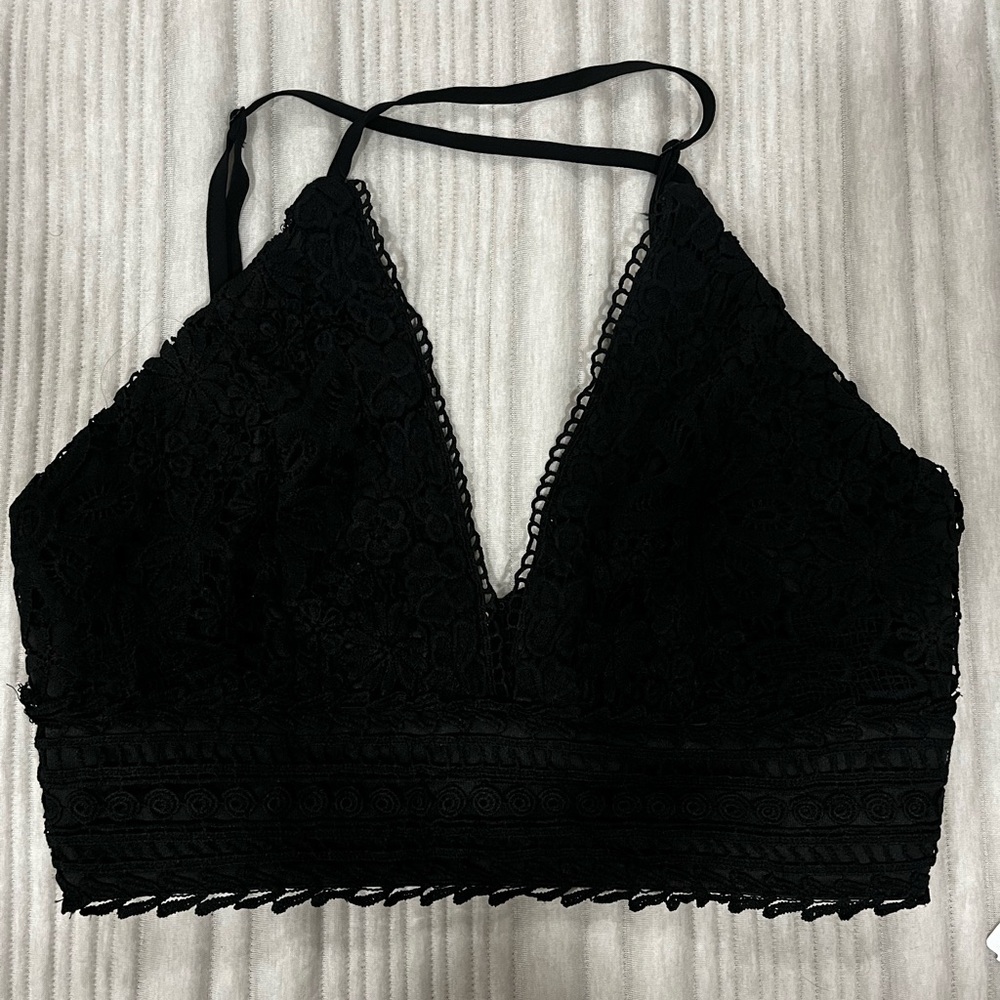 Black crop top
